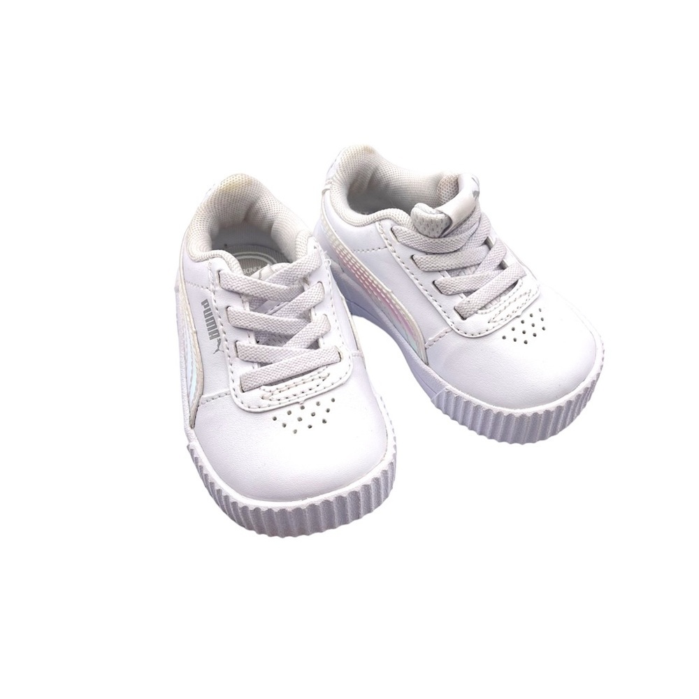 Puma Shoe - Carina Holo AC Inf - White/Silver size 3